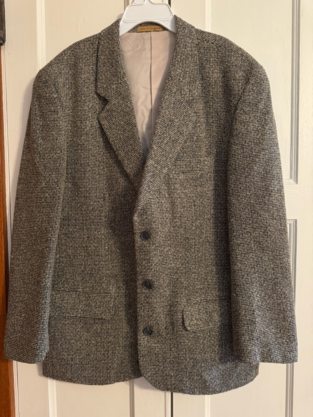 Men's Tweed Sport Coat - Tailored Notch Lapel